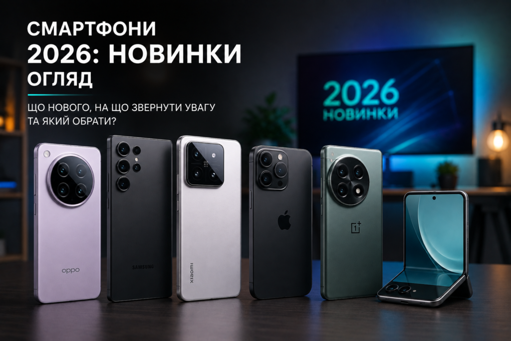 Нові смартфони 2026: огляд флагманів та інновацій